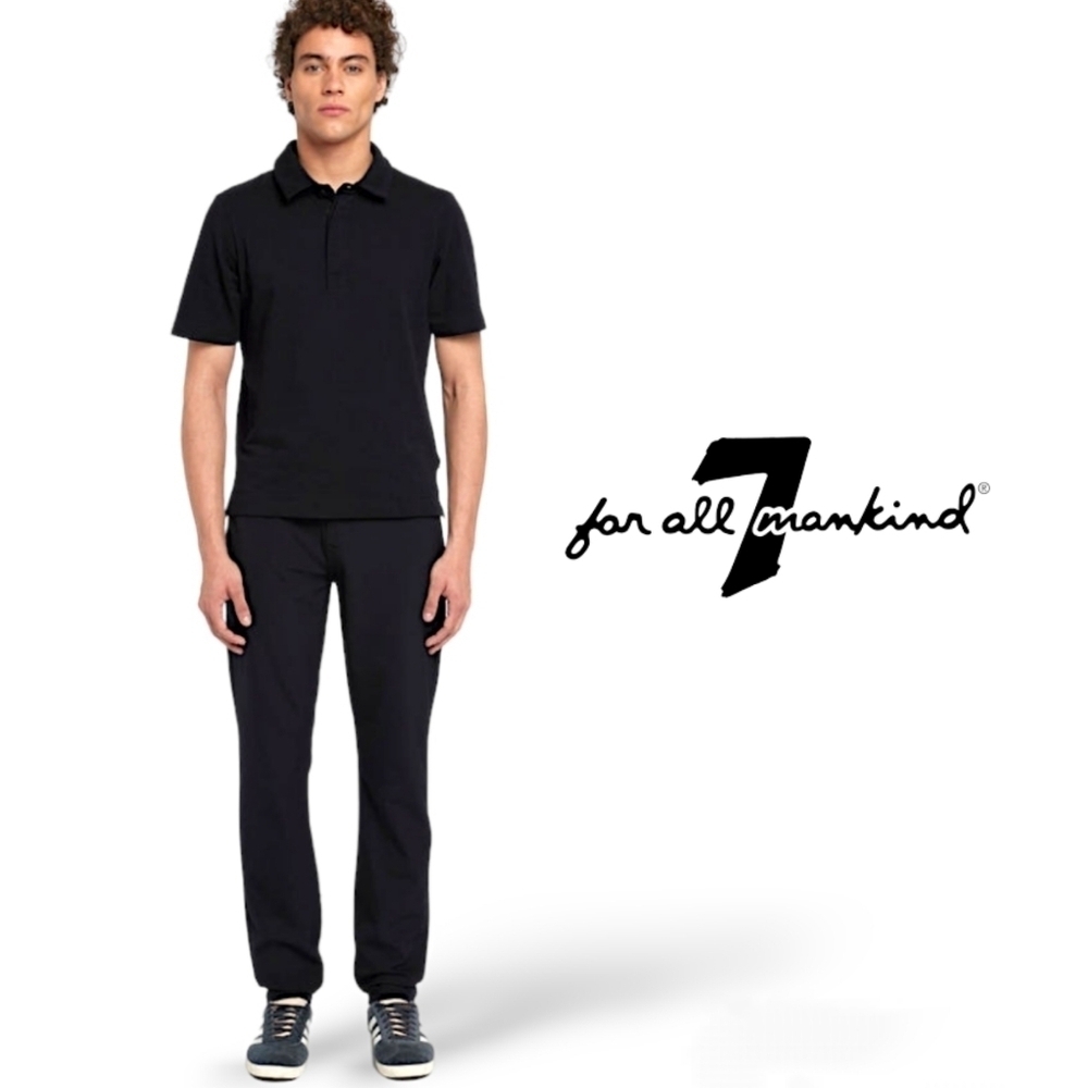 7 For All Mankind Tech Series Adrien Pants Black 36x26 — Cropped / Short Inseam